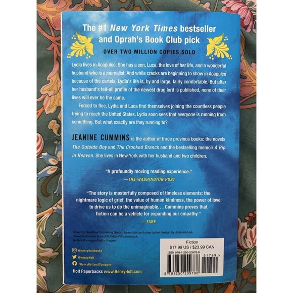 ⭐️ American Dirt (Oprah's Book Club) : A Novel by Jeanine Cummins - Picture 2 of 3
